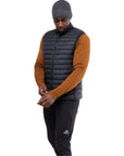 Mountain Equipment Men's Earthrise Down Vest (Black/Black) sleeve