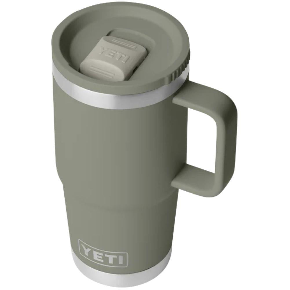 Yeti Rambler 20 oz (591 ml) Travel Mug With Leakproof Stronghold Lid (Pampa Green) tip