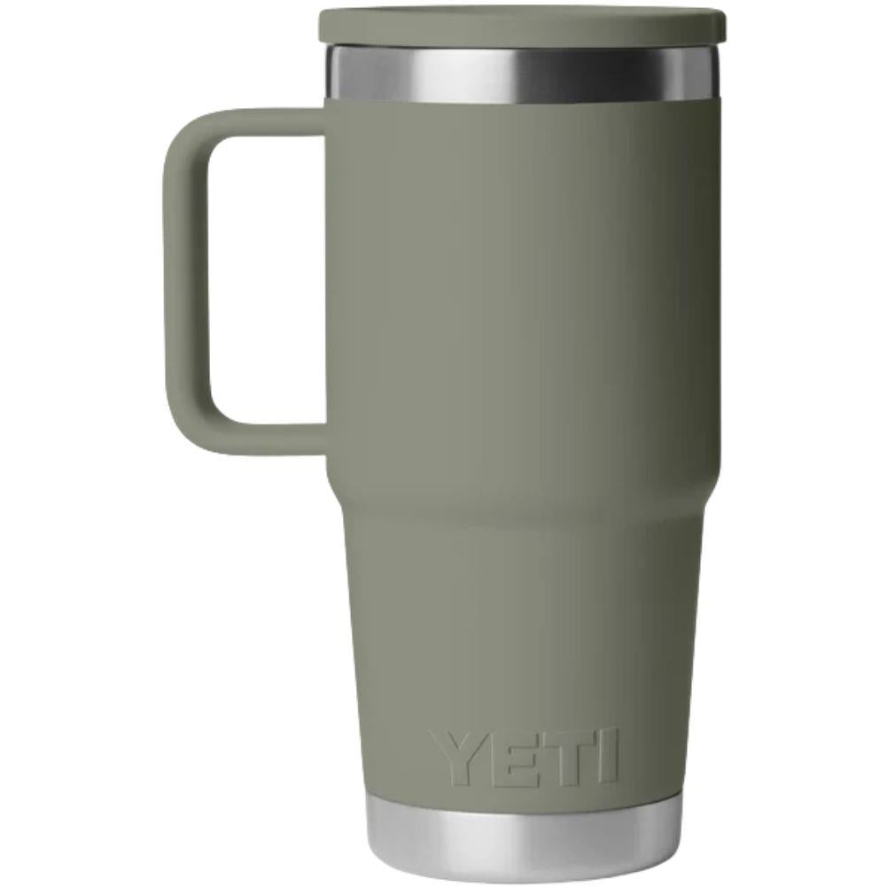 Yeti Rambler 20 oz (591 ml) Travel Mug With Leakproof Stronghold Lid (Pampa Green) back