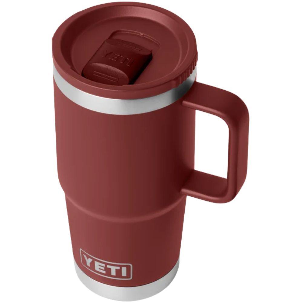 Yeti Rambler 20 oz (591 ml) Travel Mug With Leakproof Stronghold Lid (Stag Red) top