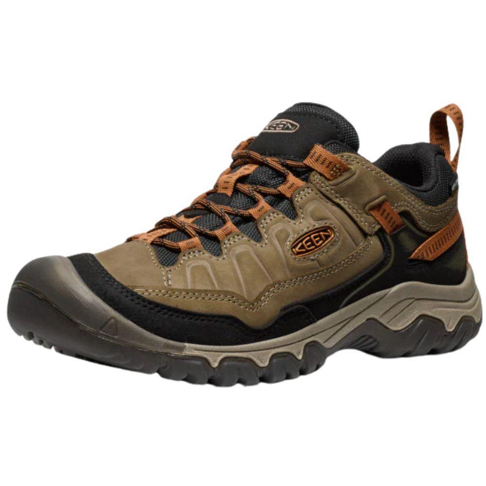 Keen Men's Targhee IV Waterproof Wide Hiking Shoe (Sea Turtle/Roasted Pecan) left