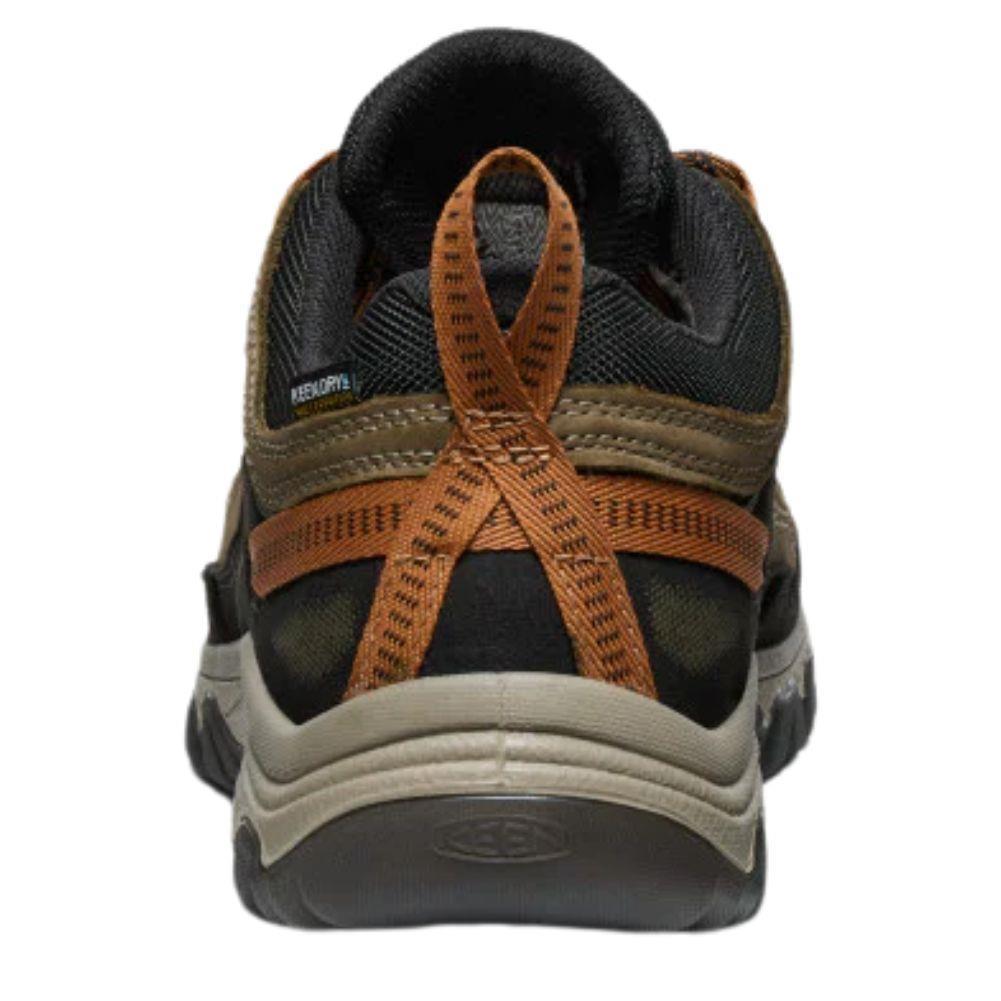 Keen Men's Targhee IV Waterproof Wide Hiking Shoe (Sea Turtle/Roasted Pecan) back