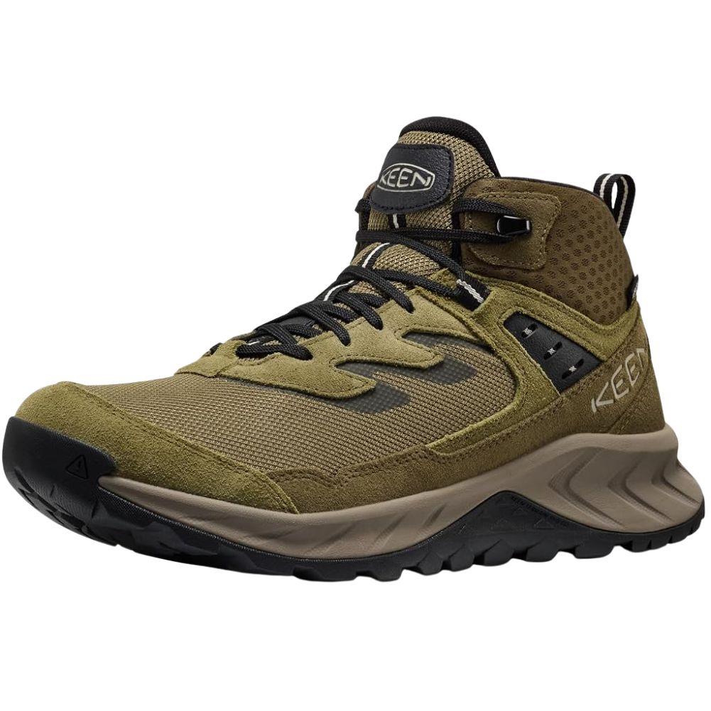 Keen Men's Hightrail Waterproof Hiking Boot (Martini Olive/Dark Olive) angle left