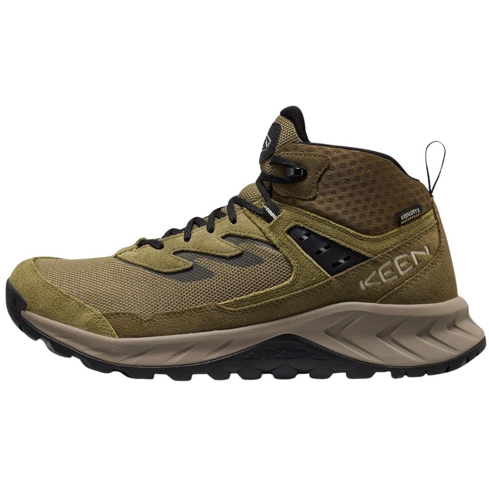 Keen Men's Hightrail Waterproof Hiking Boot (Martini Olive/Dark Olive) left side