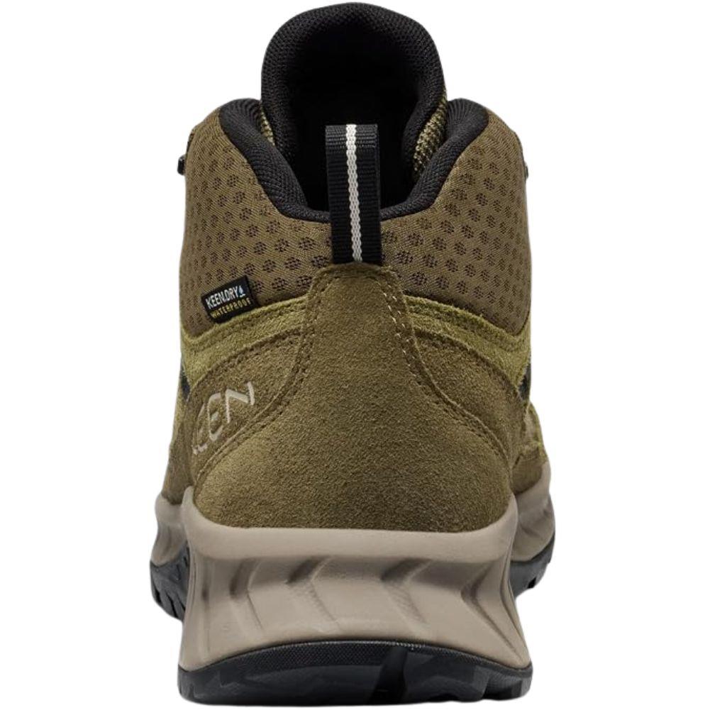 Keen Men's Hightrail Waterproof Hiking Boot (Martini Olive/Dark Olive) back