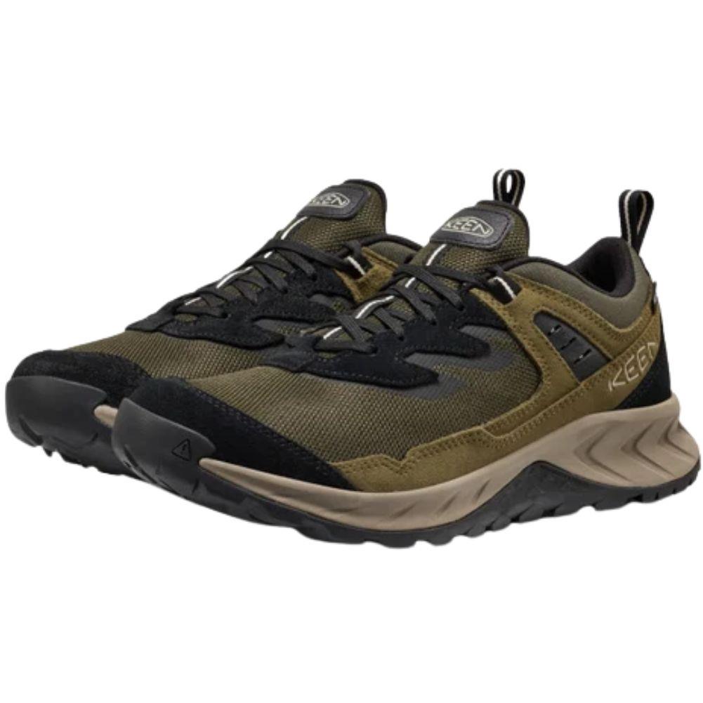 Keen Men's Hightrail Waterproof Hiking Shoe (Forest Night/Dark Olive) pair