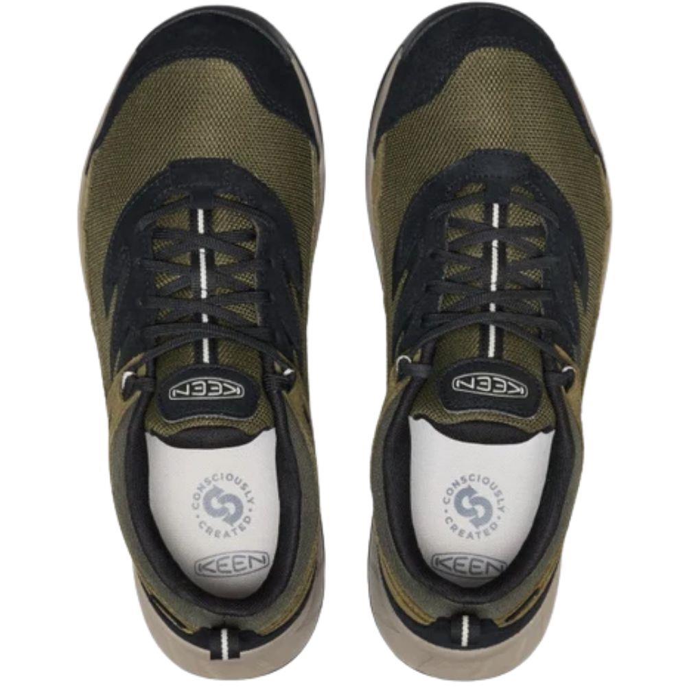 Keen Men's Hightrail Waterproof Hiking Shoe (Forest Night/Dark Olive) top