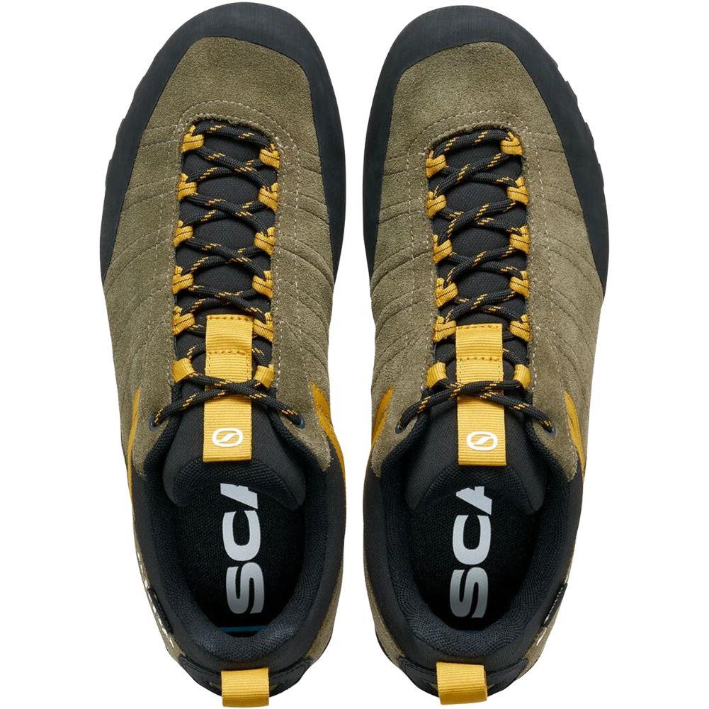 Scarpa Men's Crux 2 GTX Walking Shoe (Kalamata/Lemon Curry) top