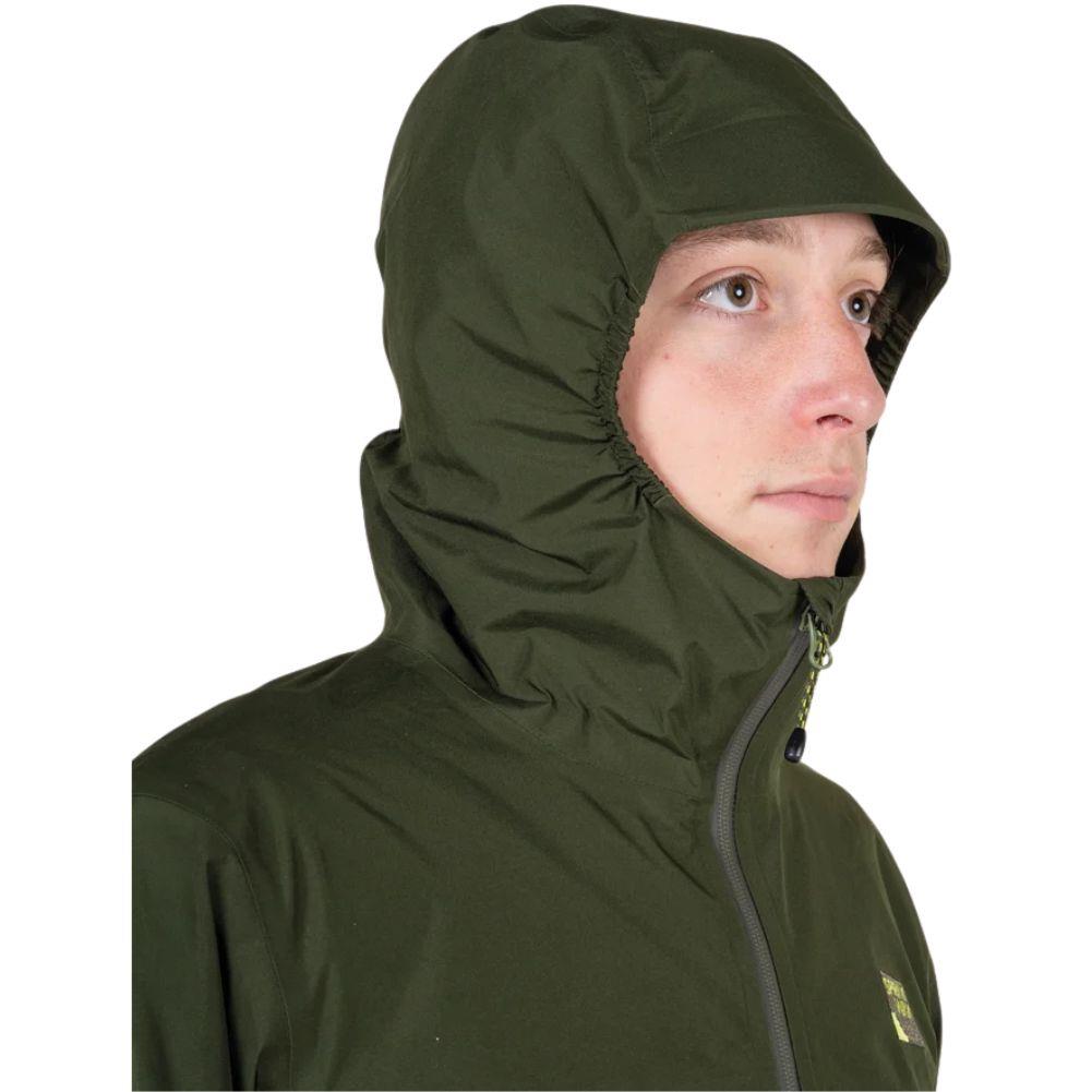 Sprayway Men's Arderin GORE-TEX Jacket (Cypress/Forest) hood up