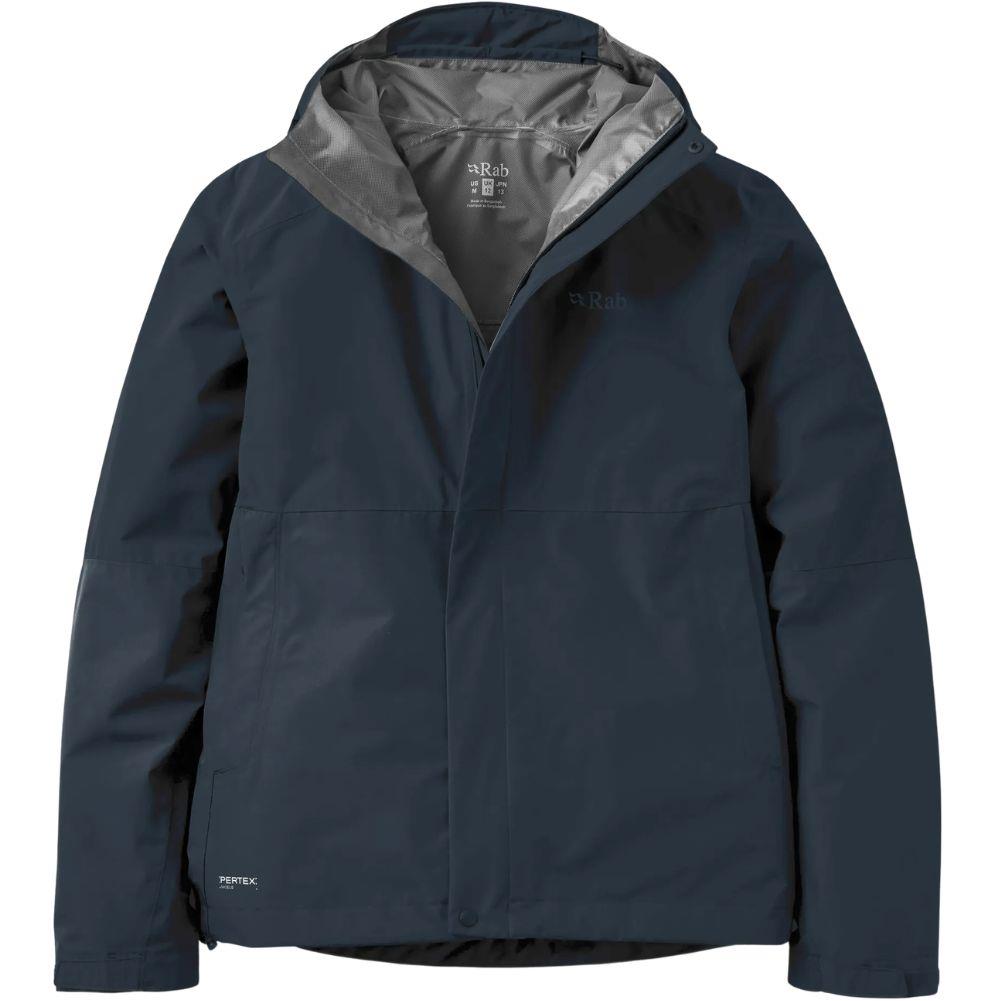 Rab Women's Downpour Waterproof Jacket (Galaxy Blue)