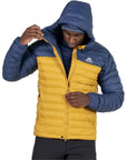 Mountain Equipment Men's Superflux Hooded Jacket (Mustard/Dusk) zipper
