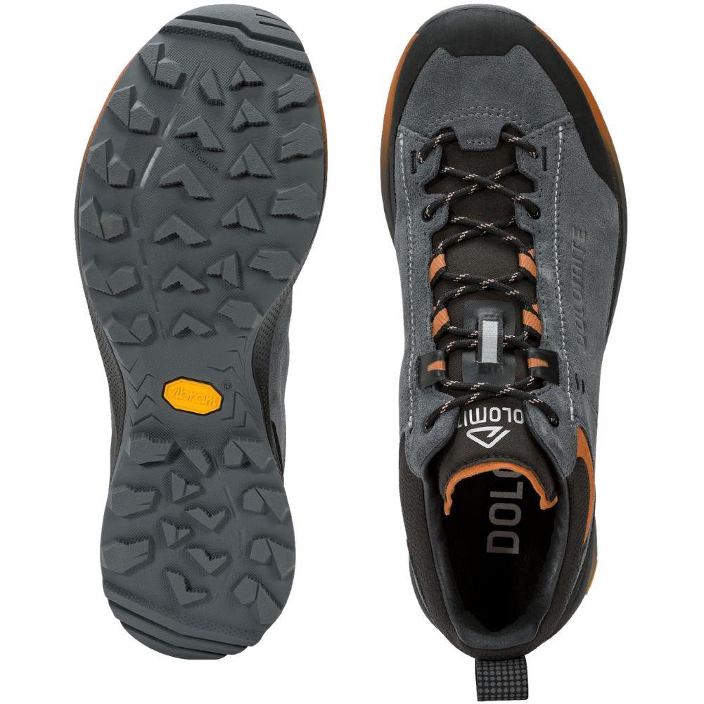 Dolomite Men's Vernale Hike Low GTX Walking Shoe (Gunmetal Grey) top bottom
