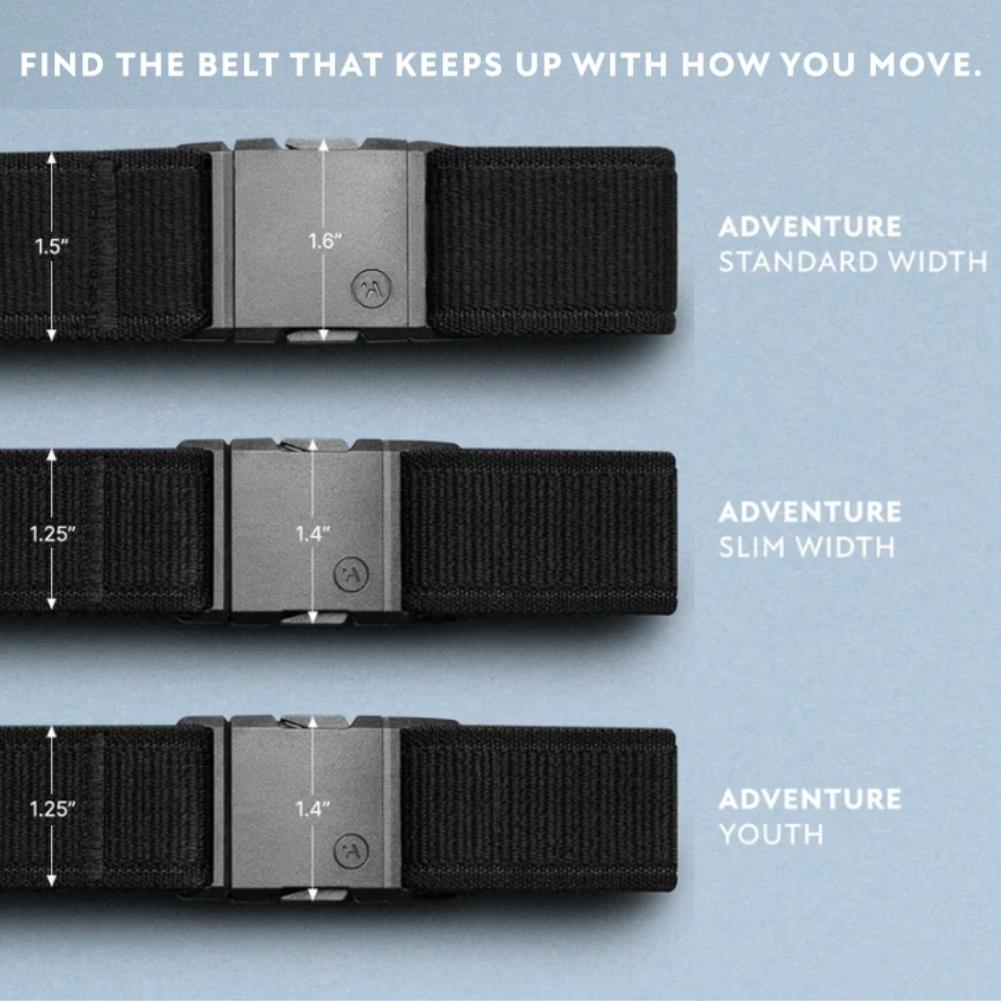 Arcade Belts Blackwood (Black Sand) Sizes