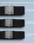 Arcade Belts Blackwood (Black Sand) Sizes
