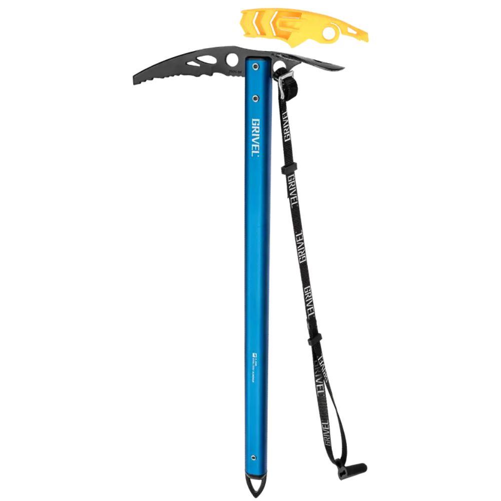 Grivel G Zero Ice Axe with leash - 74cm (Storm Blue) open