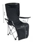 Outwell Folding Furniture Catamarca Lounger Chair (Black)