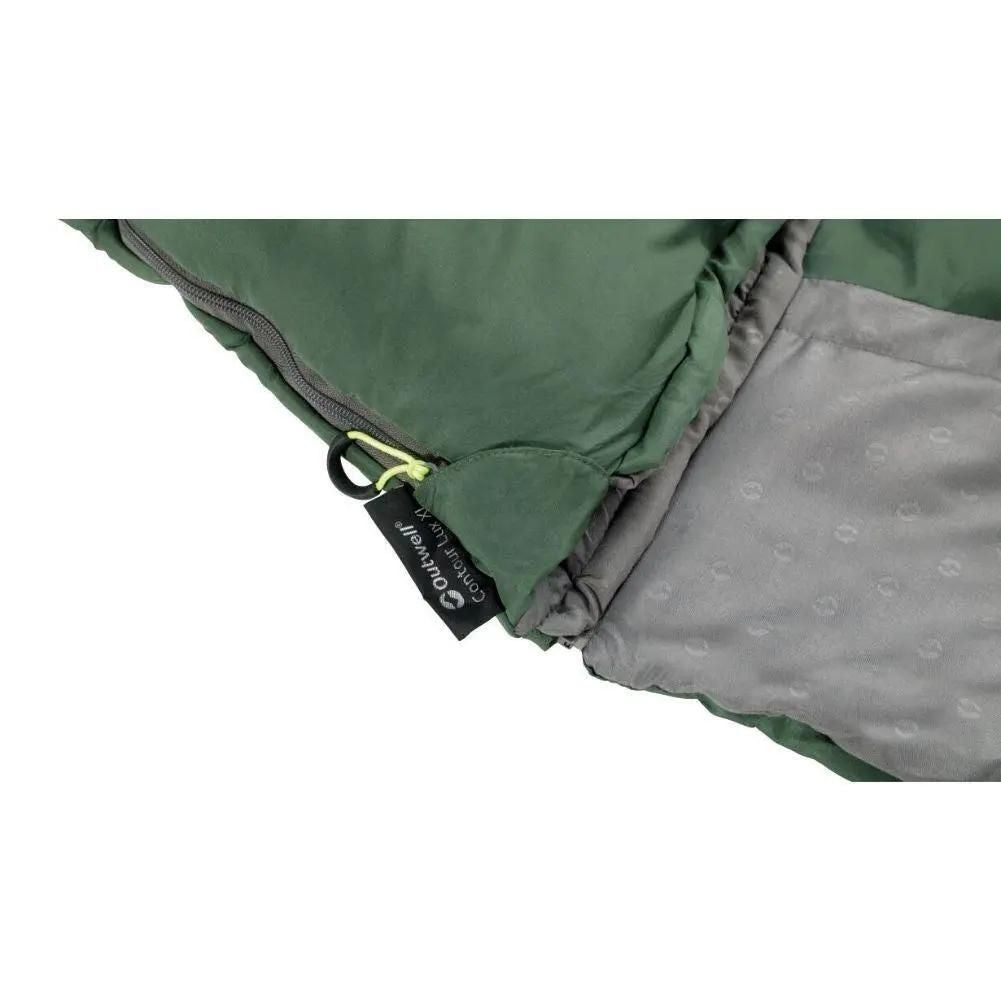 Outwell Contour Lux XL Sleeping Bag - Left Zip (Green)