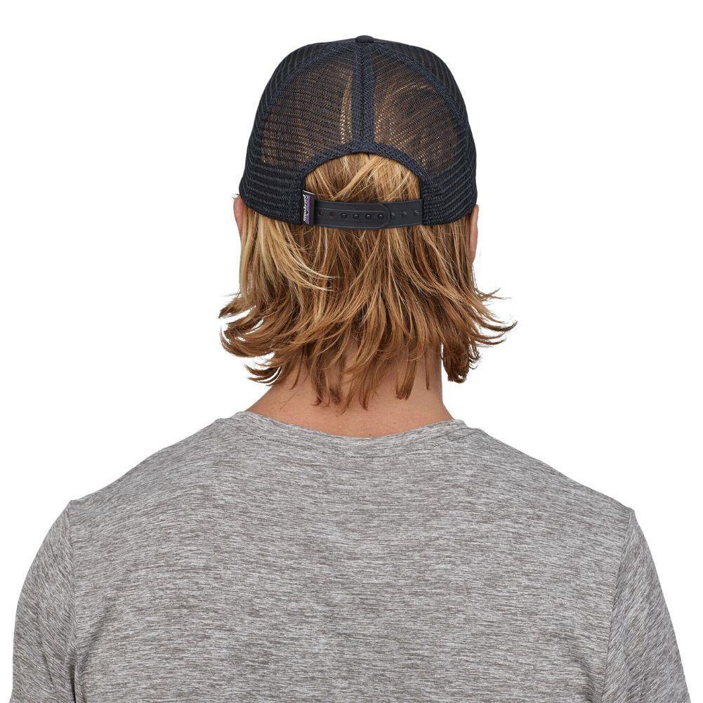 Patagonia P-6 Logo Trucker Hat (Navy Blue)
